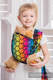 Żakardowa chusta dla lalek, 100% bawełna - TĘCZOWE GWIAZDKI DARK #babywearing