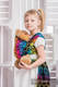 Doll Sling, Jacquard Weave, 100% cotton - RAINBOW STARS DARK #babywearing