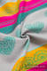 Żakardowa chusta do noszenia dzieci, bawełna - MIĘTOWA KORONKA 2.0 - rozmiar XL #babywearing