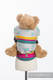 Nosidełko dla lalek z tkaniny chustowej - MIĘTOWA KORONKA 2.0 #babywearing
