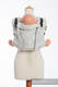 Nosidło Klamrowe ONBUHIMO  z tkaniny żakardowej (60% Bawełna 28% Len 12% Jedwab Tussah), rozmiar Standard - KRYSZTAŁOWA KORONKA #babywearing
