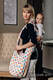 Hobo Tasche, hergestellt vom gewebten Stoff (100% Baumwolle) - POLKA DOTS RAINBOW  #babywearing