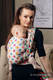 Żakardowa chusta do noszenia dzieci, bawełna - POLKA DOTS TĘCZOWE - rozmiar M #babywearing