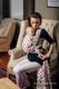 Baby Wrap, Jacquard Weave (100% cotton) - POLKA DOTS RAINBOW - size M #babywearing