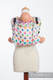 Lenny Buckle Onbuhimo baby carrier, standard size, jacquard weave (100% cotton) - POLKA DOTS RAINBOW  #babywearing
