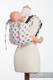 Nosidło Klamrowe ONBUHIMO z tkaniny żakardowej (100% bawełna), rozmiar Standard - POLKA DOTS TĘCZOWE (drugi gatunek) #babywearing