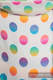 Lenny Buckle Onbuhimo baby carrier, standard size, jacquard weave (100% cotton) - POLKA DOTS RAINBOW (grade B) #babywearing