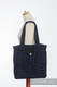 Shoulder bag made of wrap fabric (100% cotton) - ZEBRA BLACK & NAVY BLUE  - standard size 37cmx37cm #babywearing
