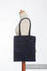 Shopping bag made of wrap fabric (100% cotton) - ZEBRA BLACK & NAVY BLUE   #babywearing
