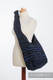 Hobo Bag made of woven fabric, 100% cotton - ZEBRA BLACK & NAVY BLUE #babywearing