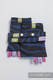 Drool Pads & Reach Straps Set, (60% cotton, 40% polyester) - ZEBRA BLACK & NAVY BLUE  #babywearing