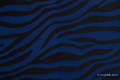 Baby Wrap, Jacquard Weave (100% cotton) - ZEBRA BLACK & NAVY BLUE  - size M (grade B) #babywearing