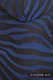 Ergonomic Carrier, Toddler Size, jacquard weave 100% cotton - ZEBRA BLACK & NAVY BLUE  - Second Generation (grade B) #babywearing