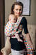 Żakardowa chusta do noszenia dzieci, bawełna - POLKA DOTS TĘCZOWE - rozmiar XL #babywearing