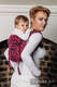 Lenny Buckle Onbuhimo baby carrier, standard size, jacquard weave (100% cotton) - CHEETAH BLACK & PINK #babywearing
