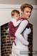 Nosidło Klamrowe ONBUHIMO z tkaniny żakardowej (100% bawełna), rozmiar Standard - GEPARD CZARNY Z RÓŻOWYM #babywearing