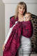 Ringsling, Jacquard Weave (100% cotton) - with gathered shoulder - CHEETAH BLACK & PINK - long 2.1m #babywearing