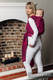Żakardowa chusta do noszenia dzieci, bawełna - GEPARD CZARNY Z RÓŻOWYM  - rozmiar L (drugi gatunek) #babywearing