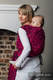 Baby Wrap, Jacquard Weave (100% cotton) - CHEETAH BLACK & PINK  - size XL #babywearing