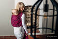 Baby Wrap, Jacquard Weave (100% cotton) - CHEETAH BLACK & PINK  - size L #babywearing
