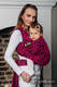 Baby Wrap, Jacquard Weave (100% cotton) - CHEETAH BLACK & PINK  - size S #babywearing