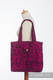 Shoulder bag made of wrap fabric (100% cotton) - CHEETAH BLACK & PINK  - standard size 37cmx37cm #babywearing