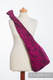 Bolso Hobo hecho de tejido de fular, 100% algodón - CHEETAH NEGRO & ROSA #babywearing