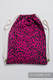 Sackpack made of wrap fabric (100% cotton) - CHEETAH BLACK & PINK - standard size 32cmx43cm #babywearing