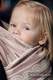 Baby Wrap, Jacquard Weave (60% cotton 28% linen 12% tussah silk) - POWDER PINK LACE - size L (grade B) #babywearing