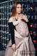 Baby Wrap, Jacquard Weave (60% cotton 28% linen 12% tussah silk) - POWDER PINK LACE - size XS #babywearing