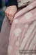 Baby Wrap, Jacquard Weave (60% cotton 28% linen 12% tussah silk) - POWDER PINK LACE - size S (grade B) #babywearing
