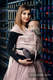 WRAP-TAI carrier Toddler with hood/ jacquard twill / 60% cotton 28% linen 12% tussah silk / POWDER PINK LACE #babywearing