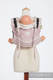 Nosidło Klamrowe ONBUHIMO  z tkaniny żakardowej (60% Bawełna 28% Len 12% Jedwab Tussah), rozmiar Standard - PUDROWA KORONKA #babywearing
