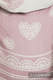 Nosidło Klamrowe ONBUHIMO  z tkaniny żakardowej (60% Bawełna 28% Len 12% Jedwab Tussah), rozmiar Standard - PUDROWA KORONKA #babywearing
