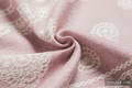 Baby Wrap, Jacquard Weave (60% cotton 28% linen 12% tussah silk) - POWDER PINK LACE - size M (grade B) #babywearing