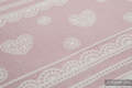 Baby Wrap, Jacquard Weave (60% cotton 28% linen 12% tussah silk) - POWDER PINK LACE - size M #babywearing