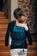 Nosidło Klamrowe ONBUHIMO z tkaniny żakardowej (100% bawełna), rozmiar Standard - ŻYRAFA CZARNY Z TURKUSEM #babywearing