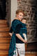 WRAP-TAI carrier Toddler with hood/ jacquard twill / 100% cotton / GIRAFFE BLACK & TORQUOISE (grade B) #babywearing