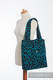 Shoulder bag made of wrap fabric (100% cotton) - GIRAFFE BLACK & TORQUOISE  - standard size 37cmx37cm #babywearing