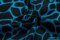 Baby Wrap, Jacquard Weave (100% cotton) - GIRAFFE BLACK & TORQUOISE  - size M (grade B) #babywearing