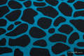 Baby Wrap, Jacquard Weave (100% cotton) - GIRAFFE BLACK & TORQUOISE  - size S #babywearing