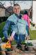 WRAP-TAI toddler avec capuche, jacquard/ 100% coton / BUTTERFLY WINGS BLEU  #babywearing