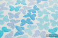Baby Wrap, Jacquard Weave (100% cotton) - BUTTERFLY WINGS BLUE  - size S #babywearing