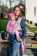 Żakardowa chusta do noszenia dzieci, bawełna - KWIAT RÓŻY - rozmiar XS (drugi gatunek) #babywearing