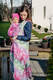 Baby Wrap, Jacquard Weave (100% cotton) - ROSE BLOSSOM - size M #babywearing