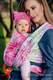 Baby Wrap, Jacquard Weave (100% cotton) - ROSE BLOSSOM - size XL #babywearing