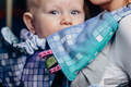 Drool Pads & Reach Straps Set, (60% cotton, 40% polyester) - MOSAIC - AURORA  #babywearing