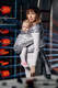 Żakardowa chusta do noszenia dzieci, bawełna - MOZAIKA - MONOCHROM  - rozmiar L #babywearing