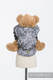 Nosidełko dla lalek z tkaniny chustowej - MOZAIKA - MONOCHROM  #babywearing