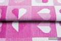BICIE SERCA RUBINOWY, ćwiartka tkaniny, splot jodełkowy, rozmiar 50cm x 70cm #babywearing